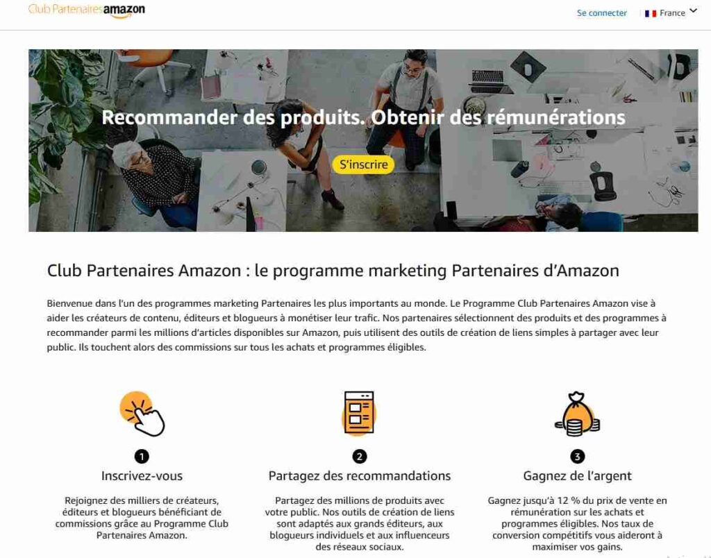 Programmes d'Affiliation - club partenaires amazon