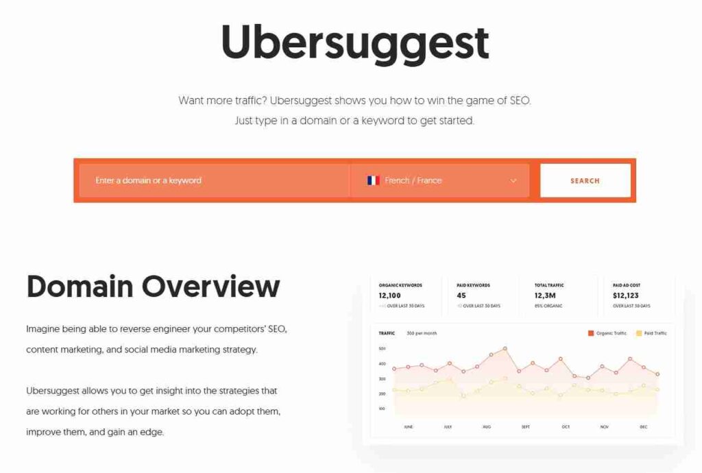 outils gratuit - recherche mots clés